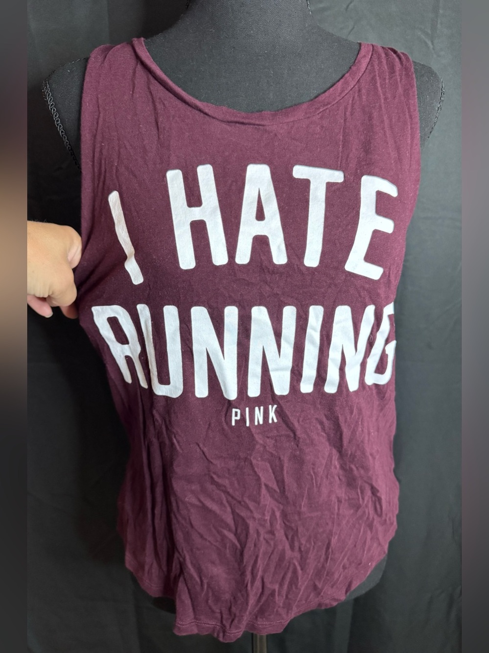 Victoria’s Secret Pink I Hate Running Tank Size XS